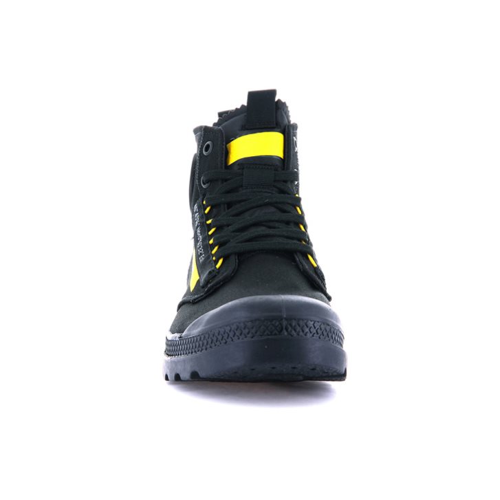 Palladium Pampa Hi Re-craft Women's Boots Black | UK Q734-GUF